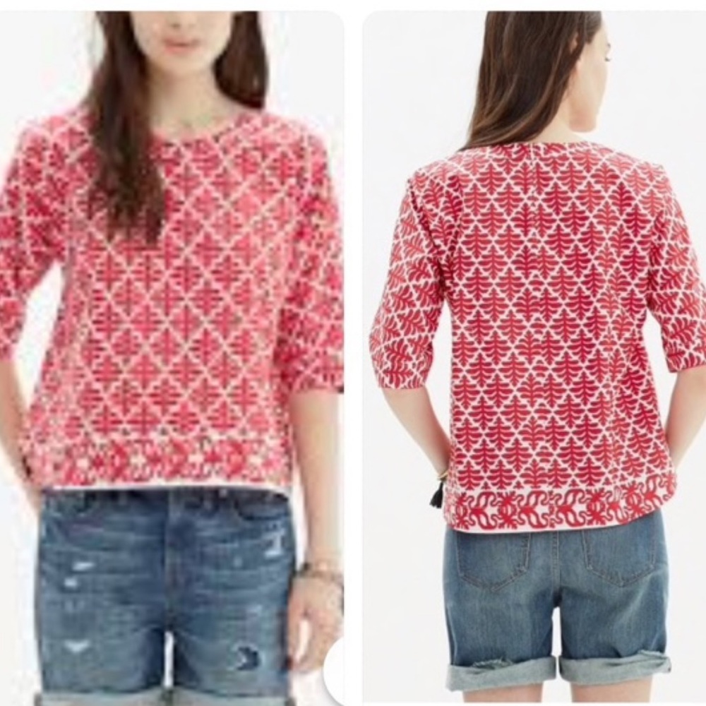 Madewell Province Tee in Ikat Bloom